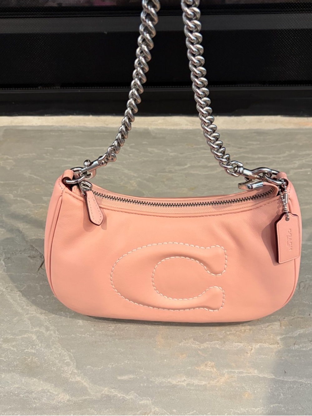 Coach Teri NWOT Nappa Leather Quilted Chain Handle Shoulder Bag - Picture 8 of 10